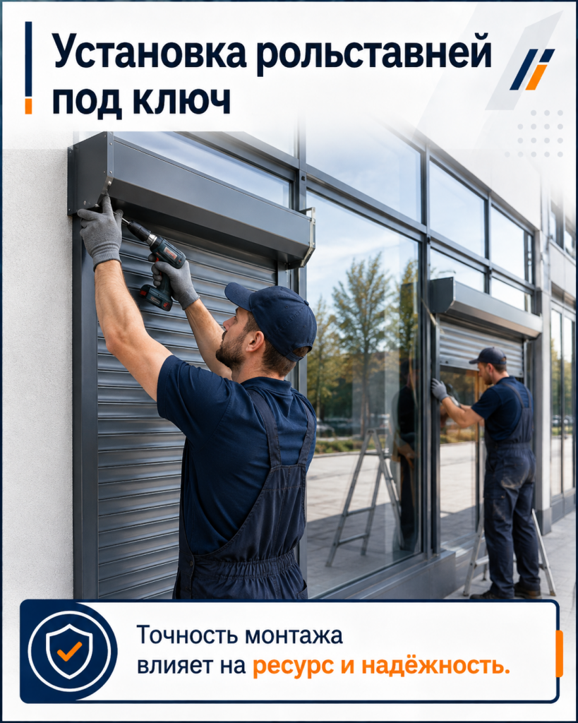 Установка защитных рольставней RolMaster под ключ