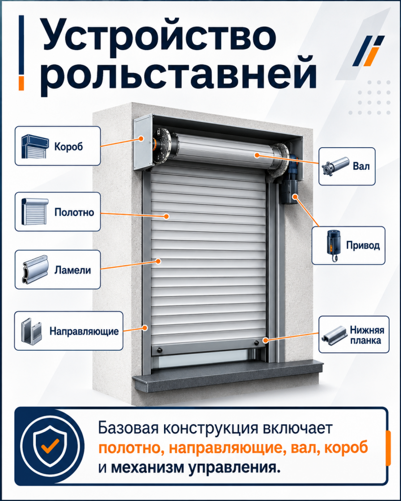 Защитные рольставни RolMaster на объекте