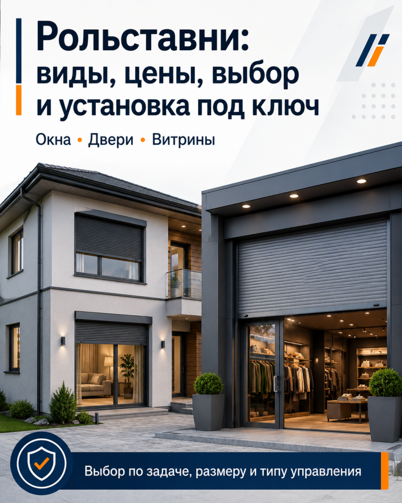Рольставни RolMaster — защитная конструкция для окон, дверей и витрин